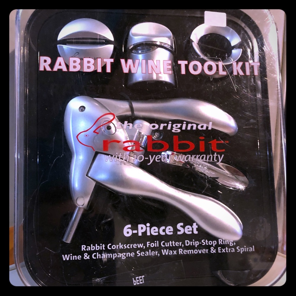 Rabbit Wine Tool 6 Piece Set